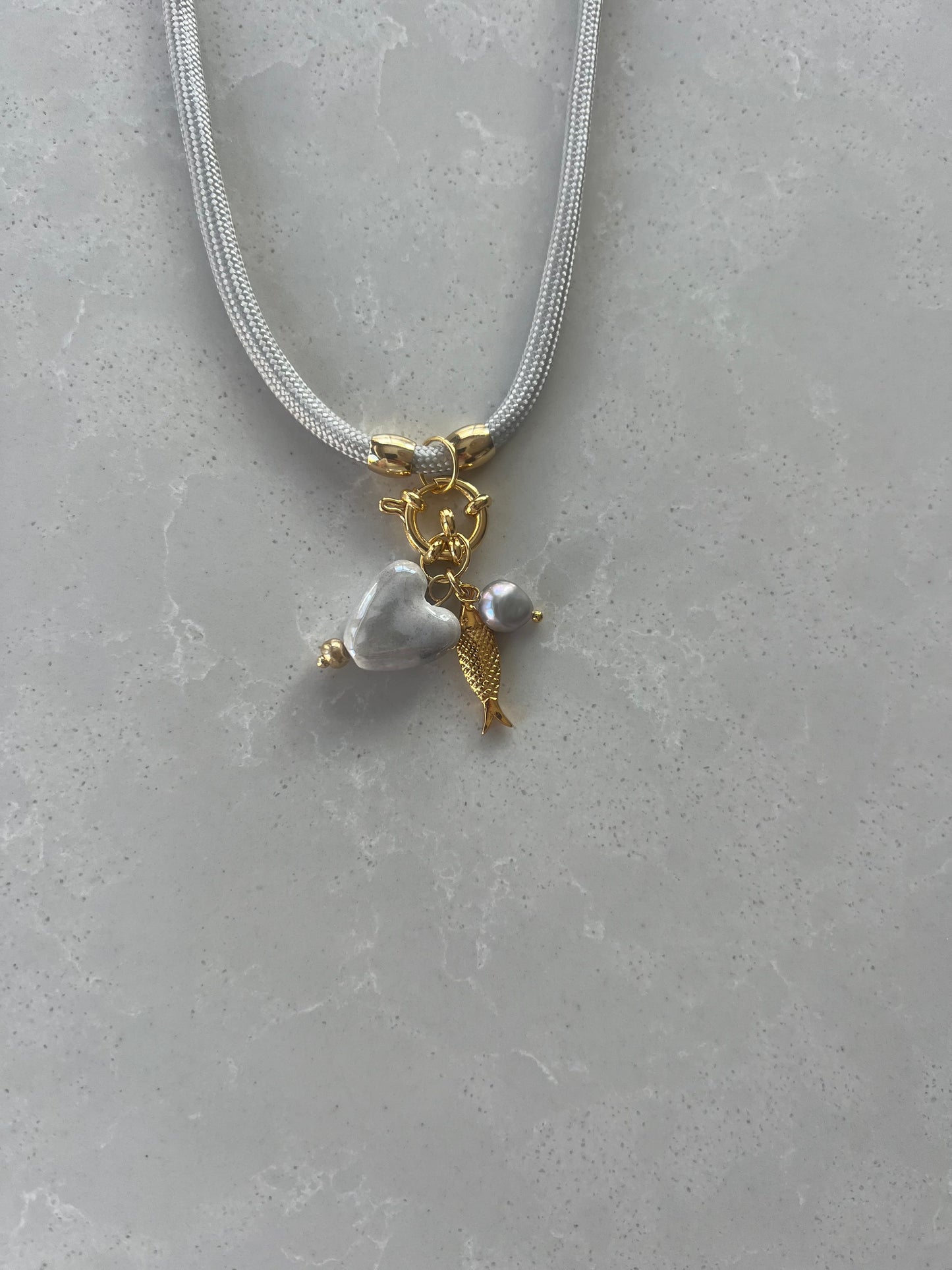 Cord necklace, multiple ways to wear #39