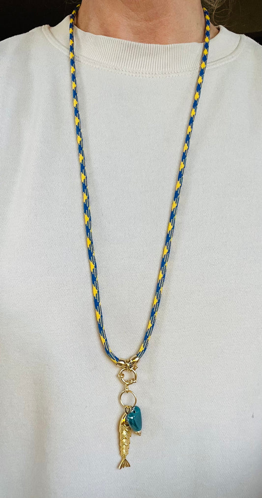 Cord Necklace, multiple ways to wear #24