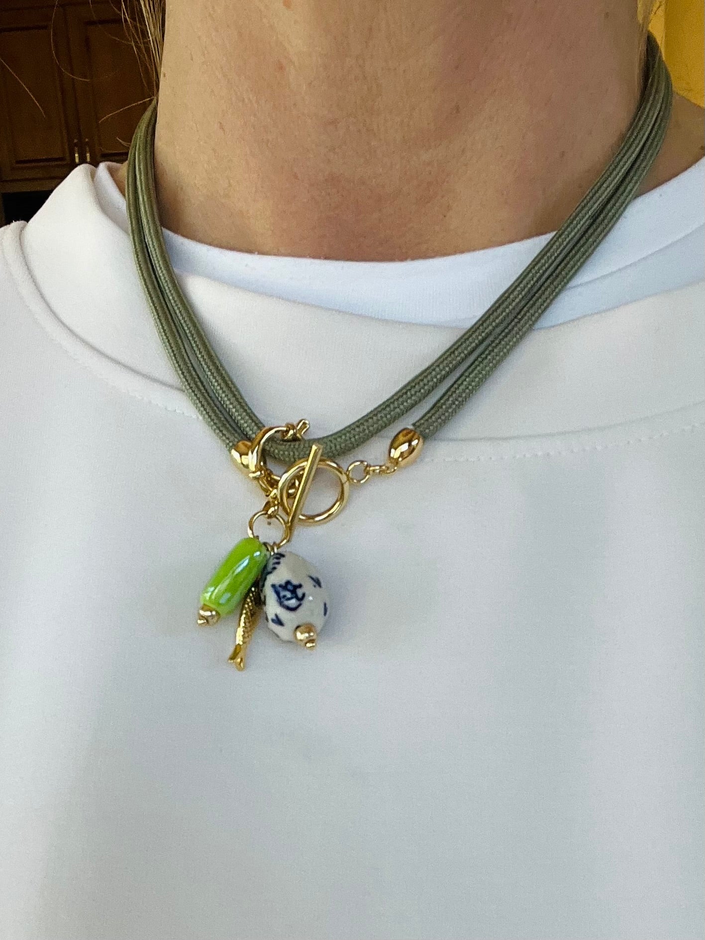 Cord necklace,multiple ways to wear #75