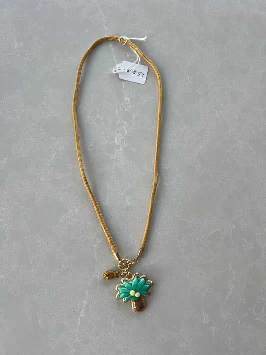 Short cord necklace #54