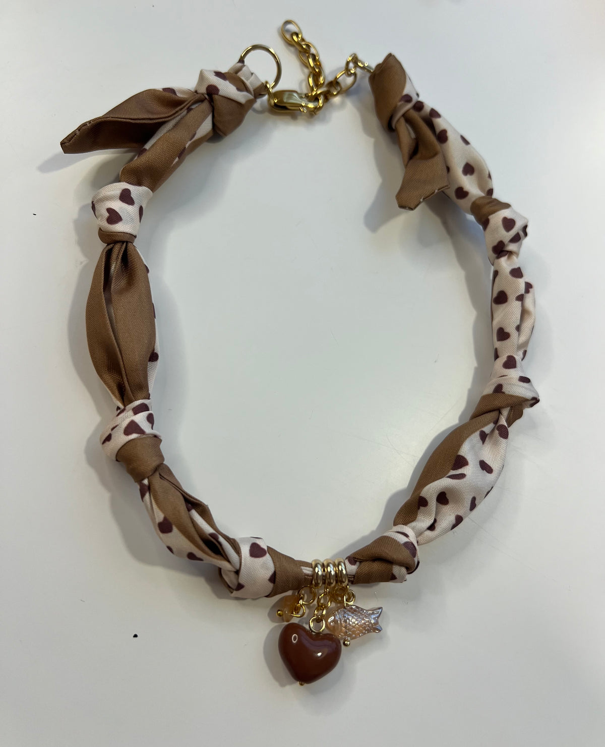 Scarf necklace, expandable ( back closure) #131