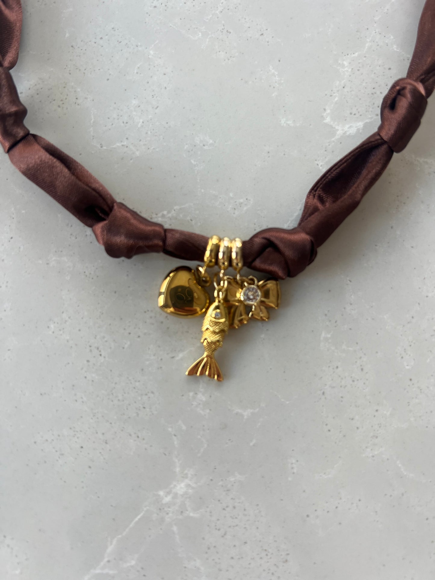 Scarf necklace #50( closure at the back)