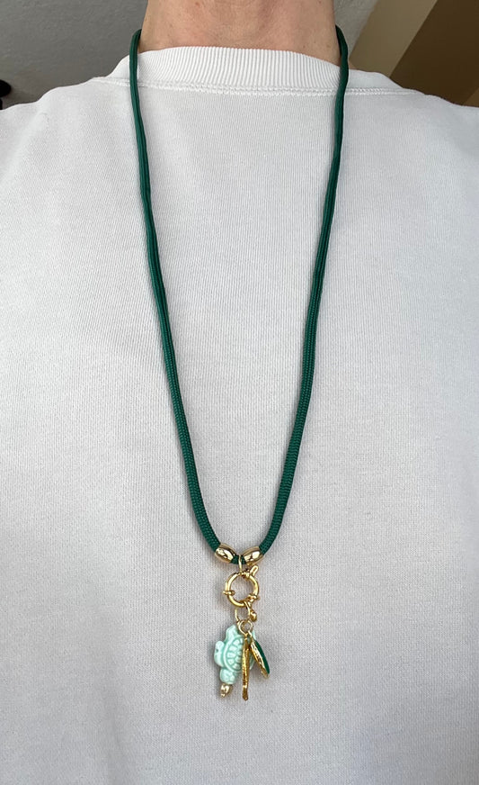 Cord necklace, multiple ways to wear #35