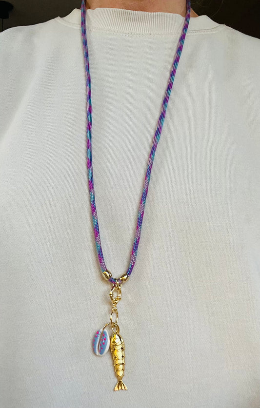 Cord Necklace, multiple ways to wear # 25