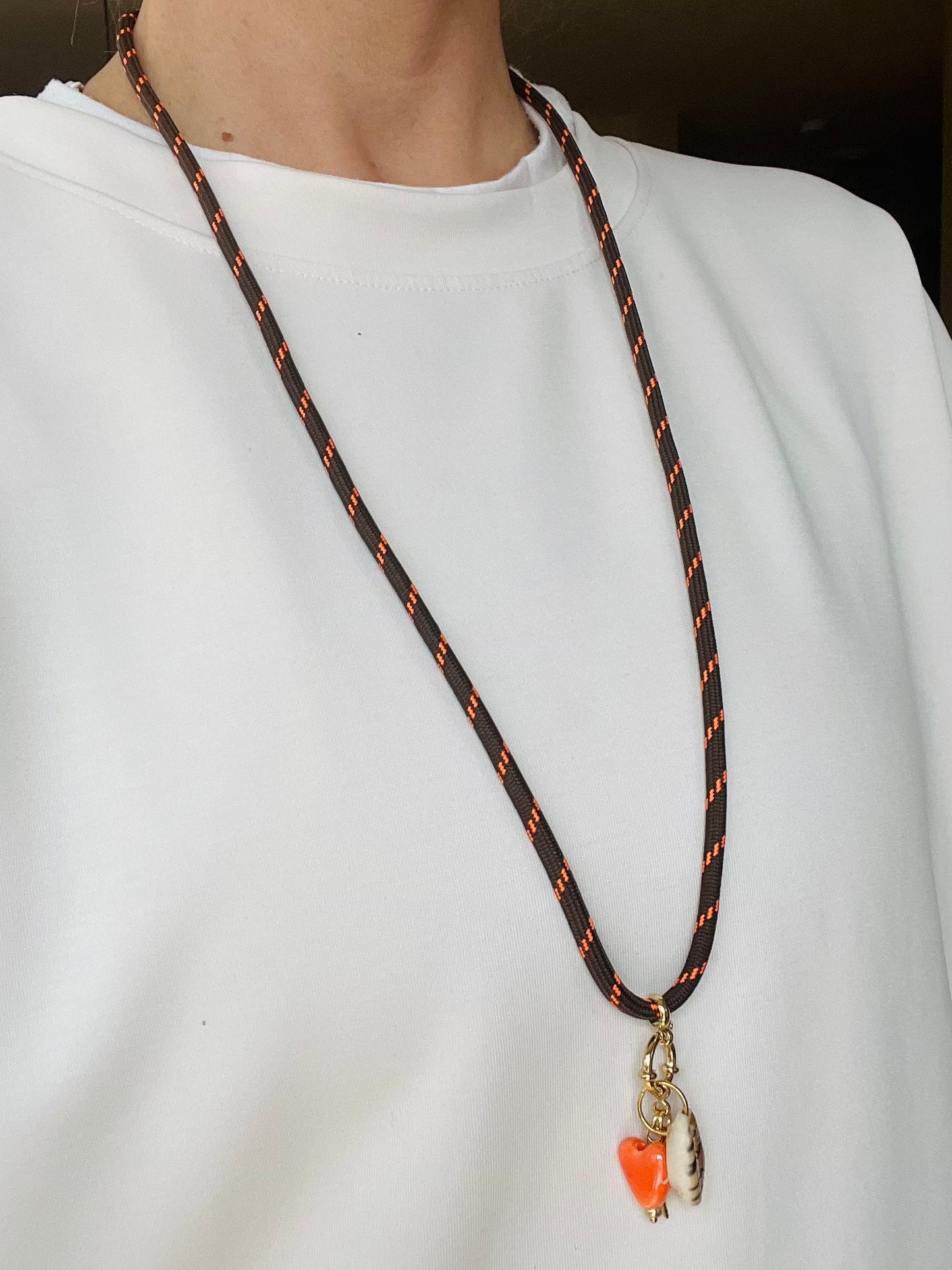 Cord necklace, multiple ways to wear, #63