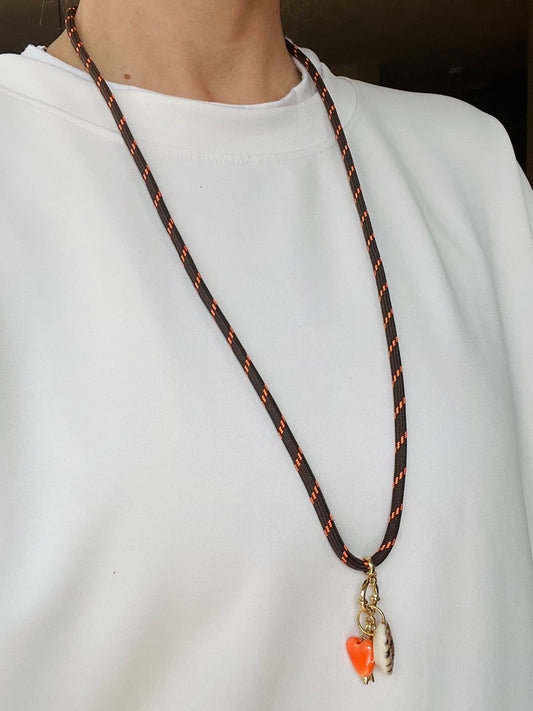 Cord necklace, multiple ways to wear, #63