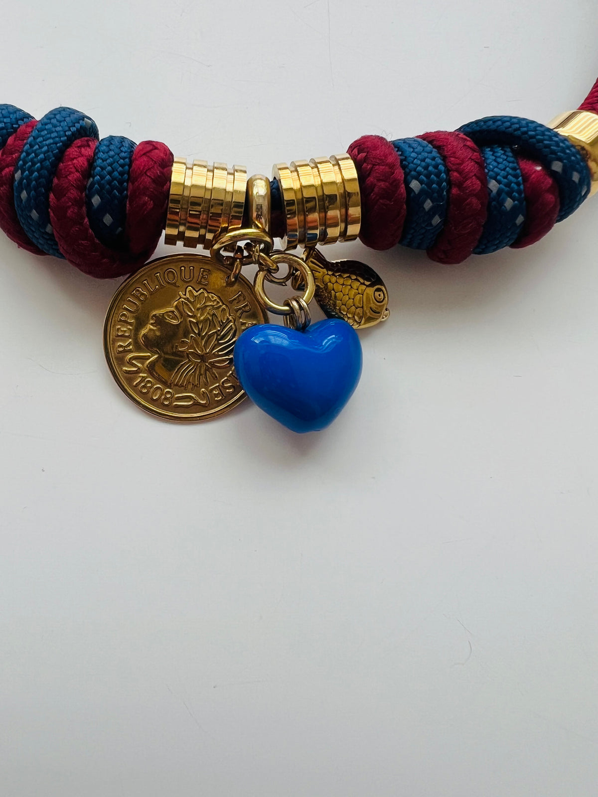 Short double cord necklace ( extendable) #122