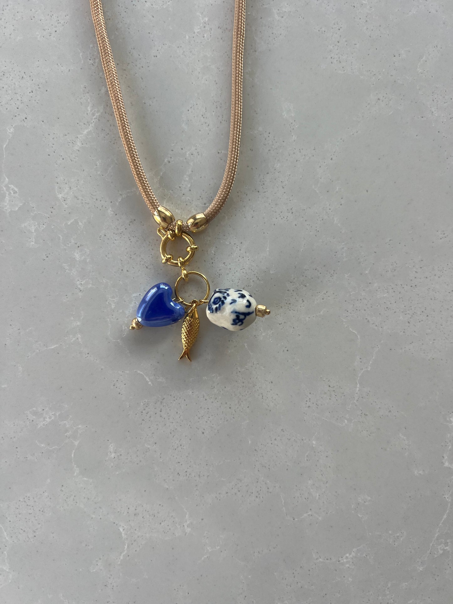 Cord necklace, multiple ways to wear #43