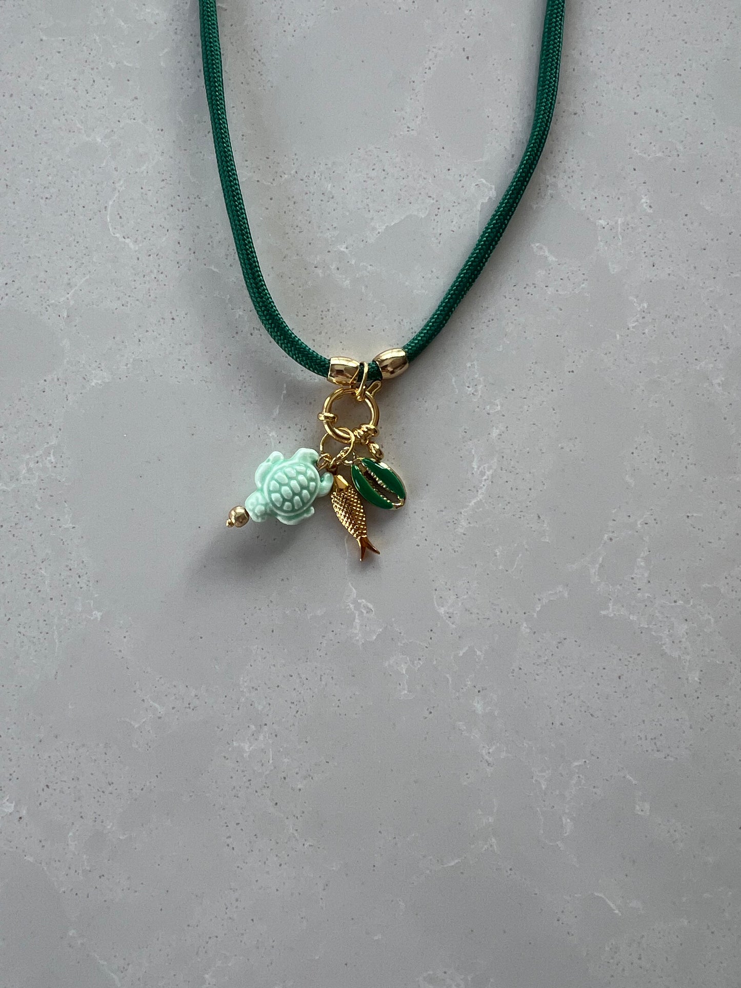 Cord necklace, multiple ways to wear #35