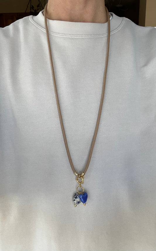 Cord necklace, multiple ways to wear #43