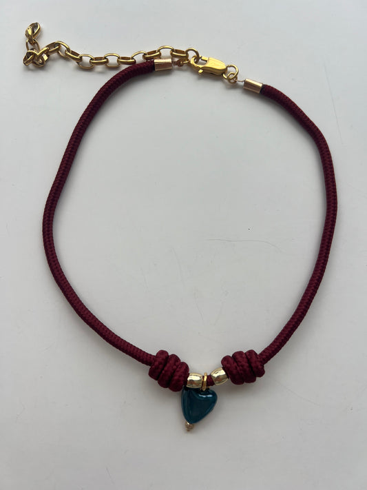 Short & expandable cord necklace #120