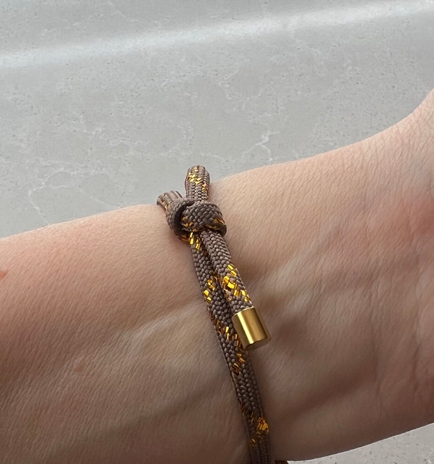 Cord bracelet with tortoise bean #9