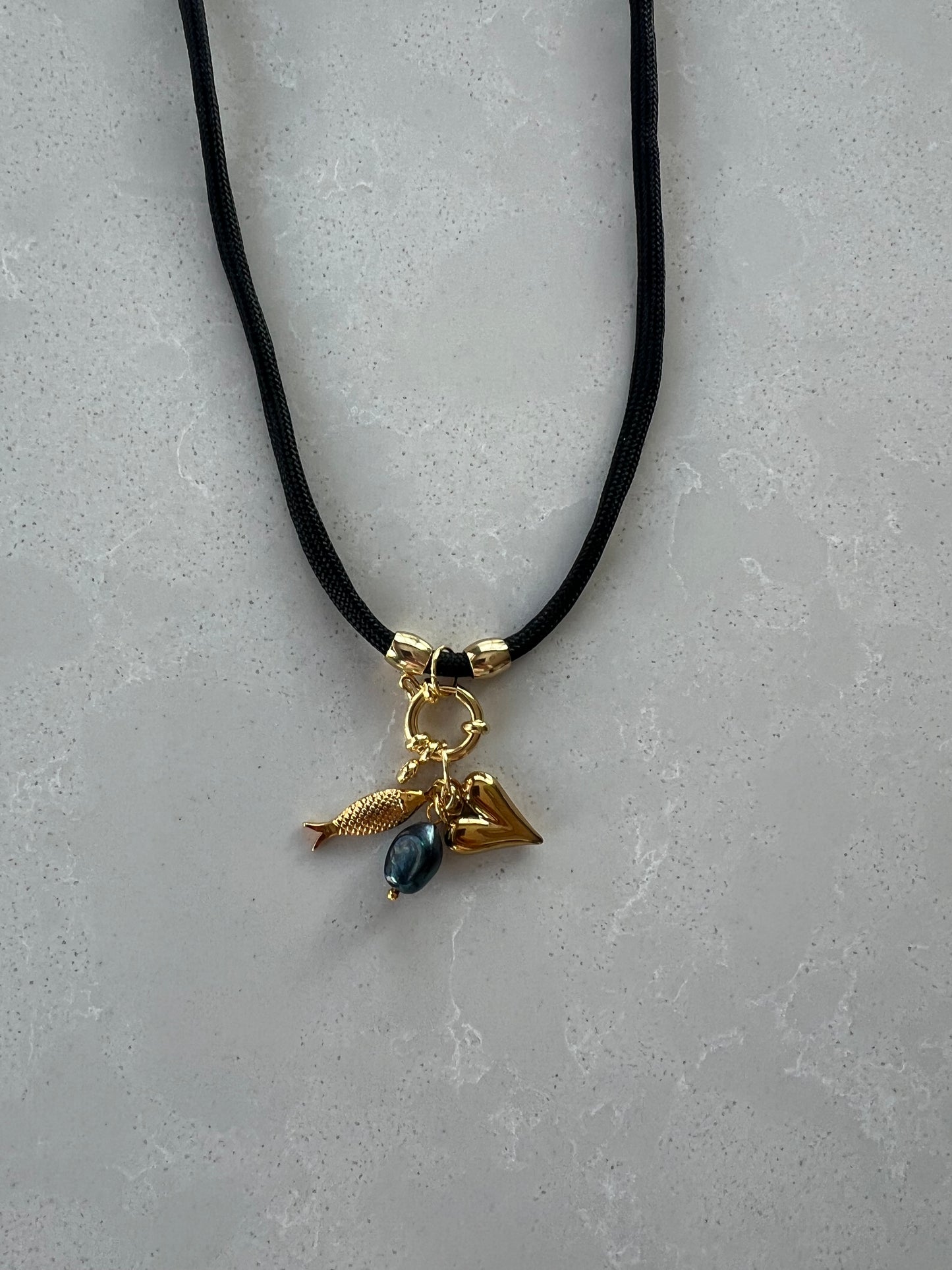 Cord necklace, multiple ways to wear #42