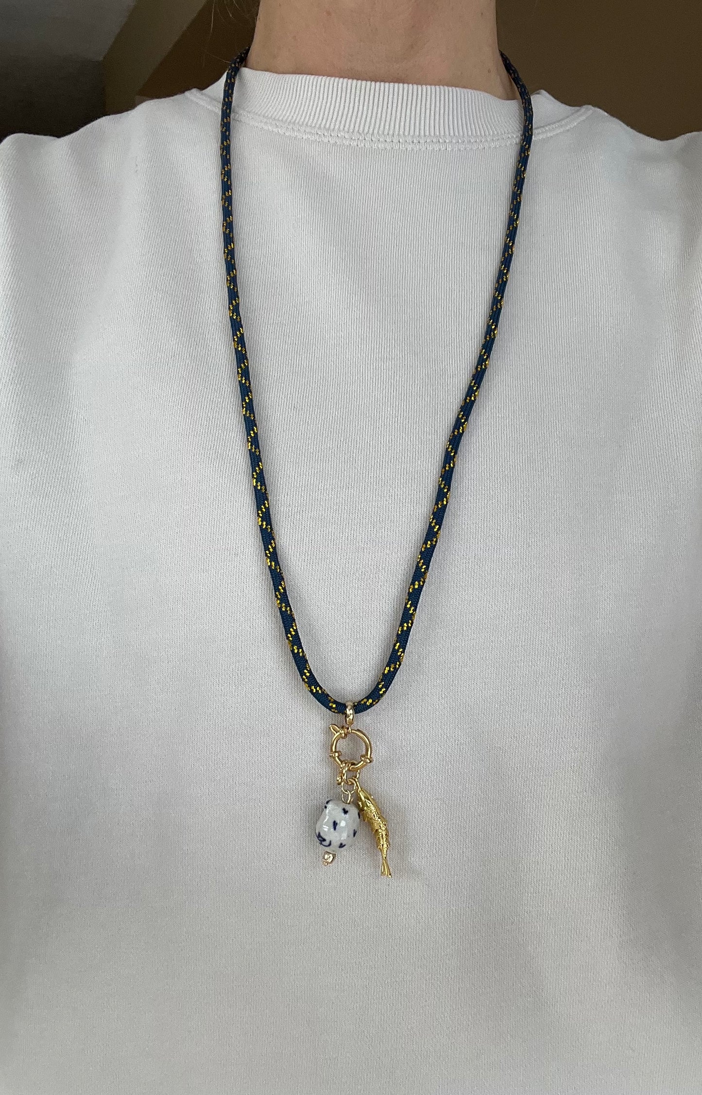 Cord necklace, multiple ways to wear #26