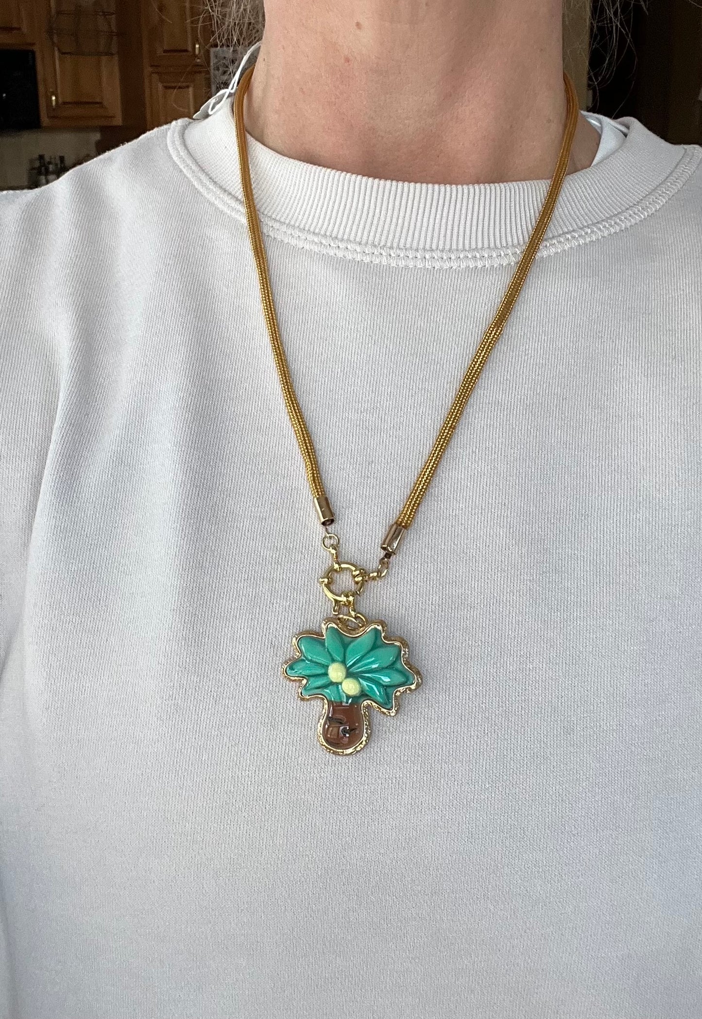 Short cord necklace #54