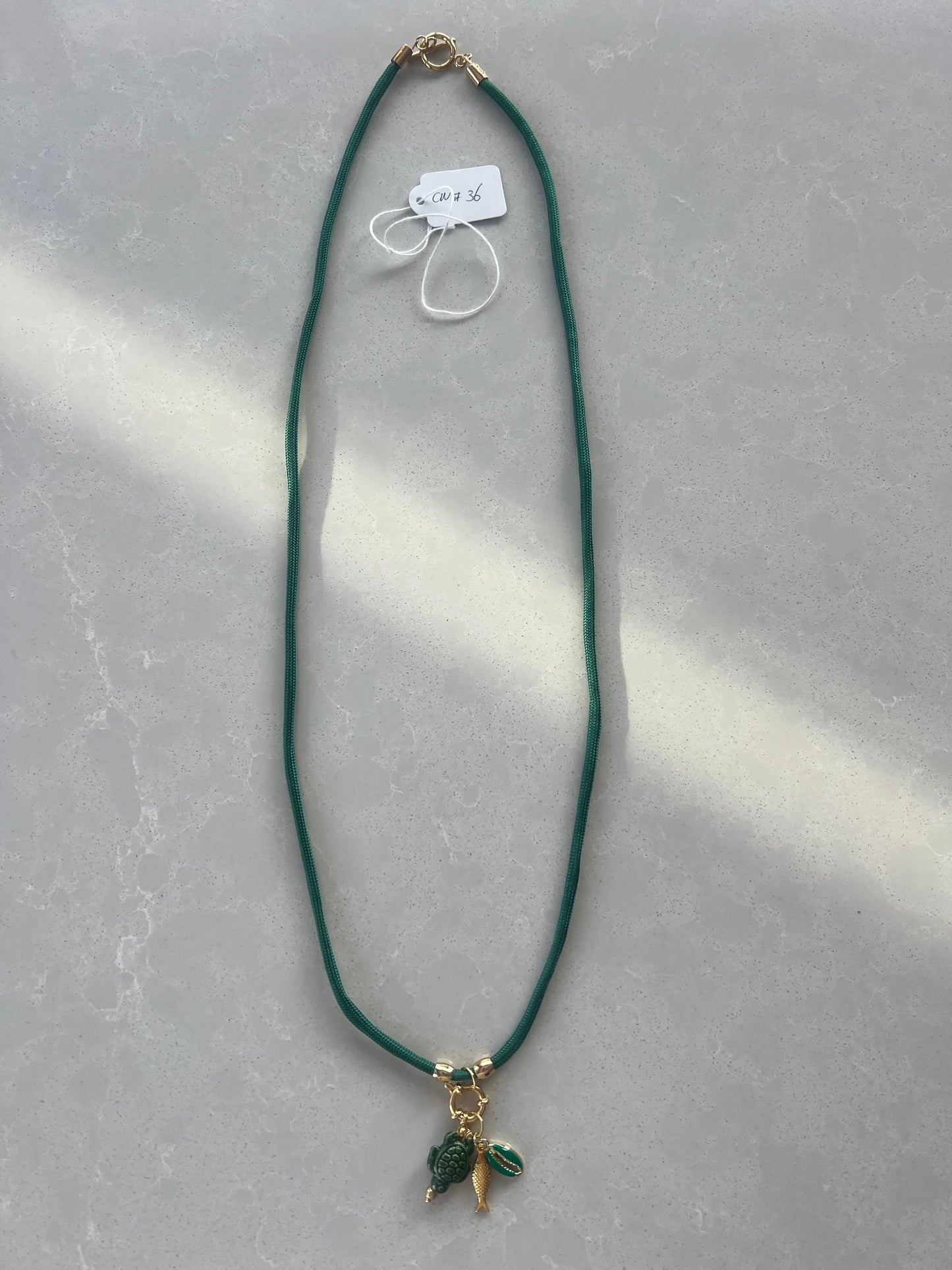 Cord necklace, multiple ways to wear #36