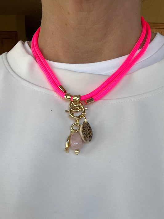 Cord necklace, multiple ways to wear #76