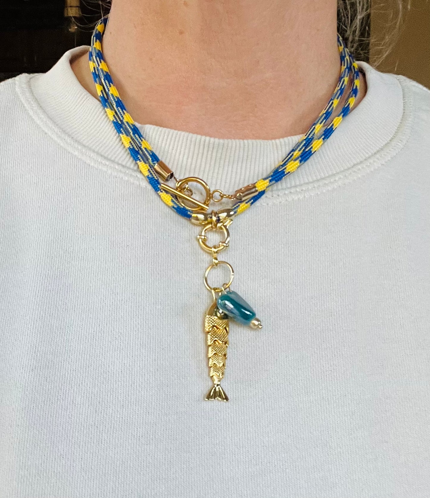 Cord Necklace, multiple ways to wear #24