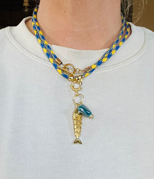 Cord Necklace, multiple ways to wear #24