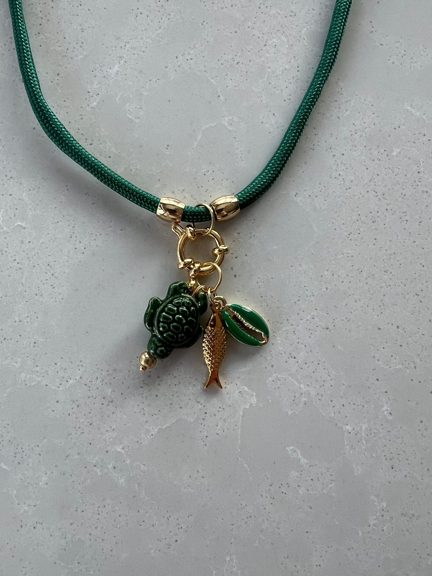 Cord necklace, multiple ways to wear #36