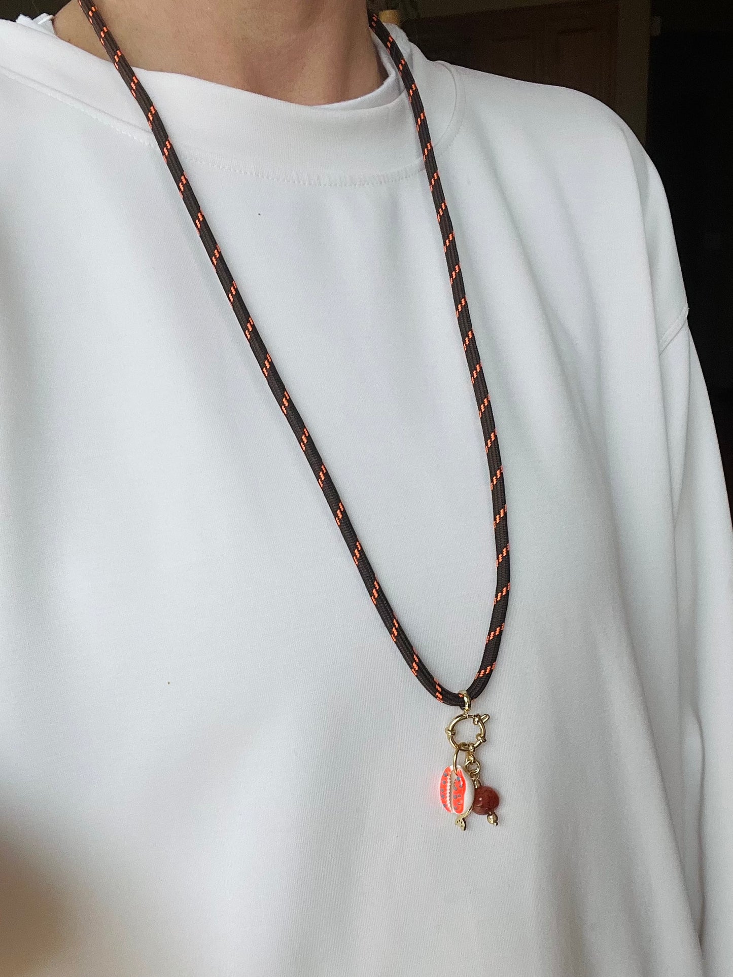 Cord necklace, multiple ways to wear #64