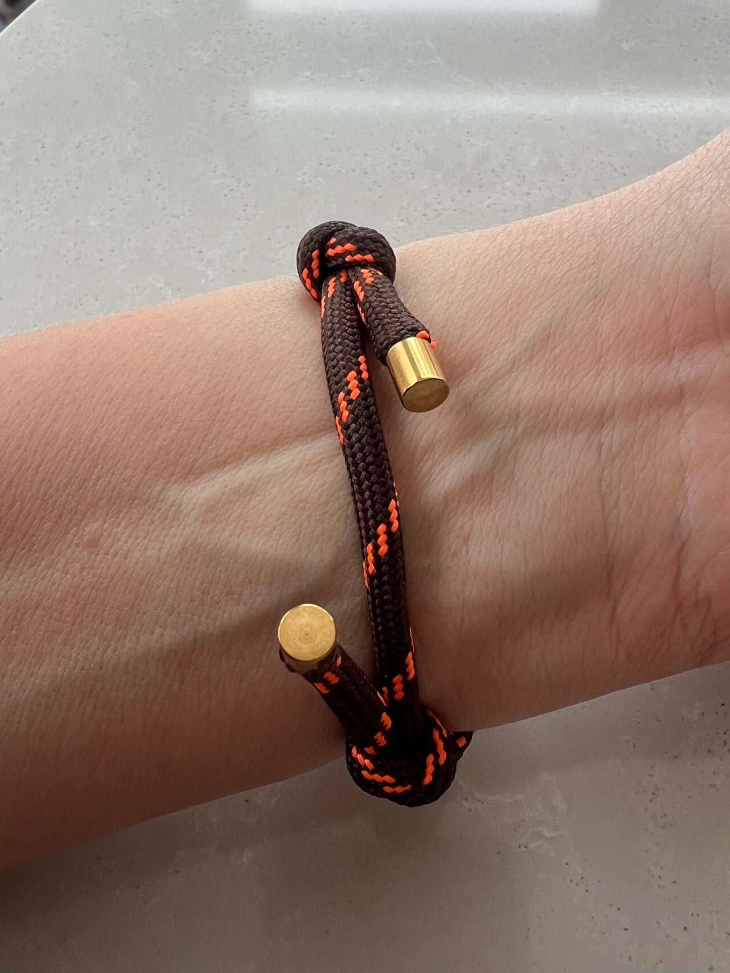 Cord bracelet with tortoise bean and heart #7