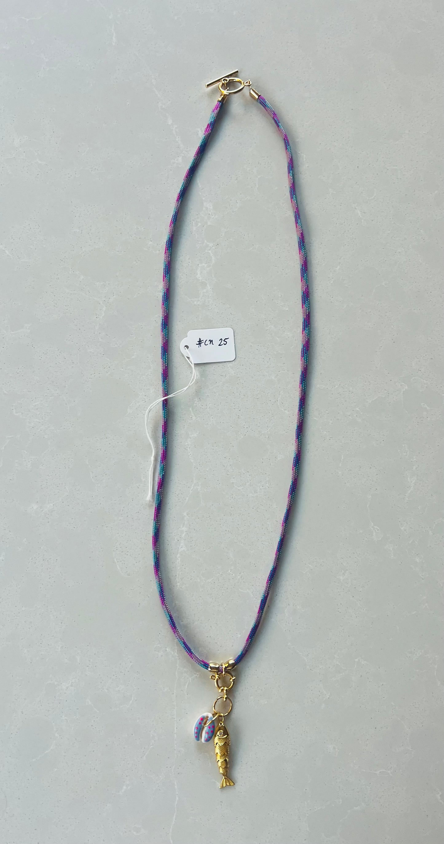 Cord Necklace, multiple ways to wear # 25