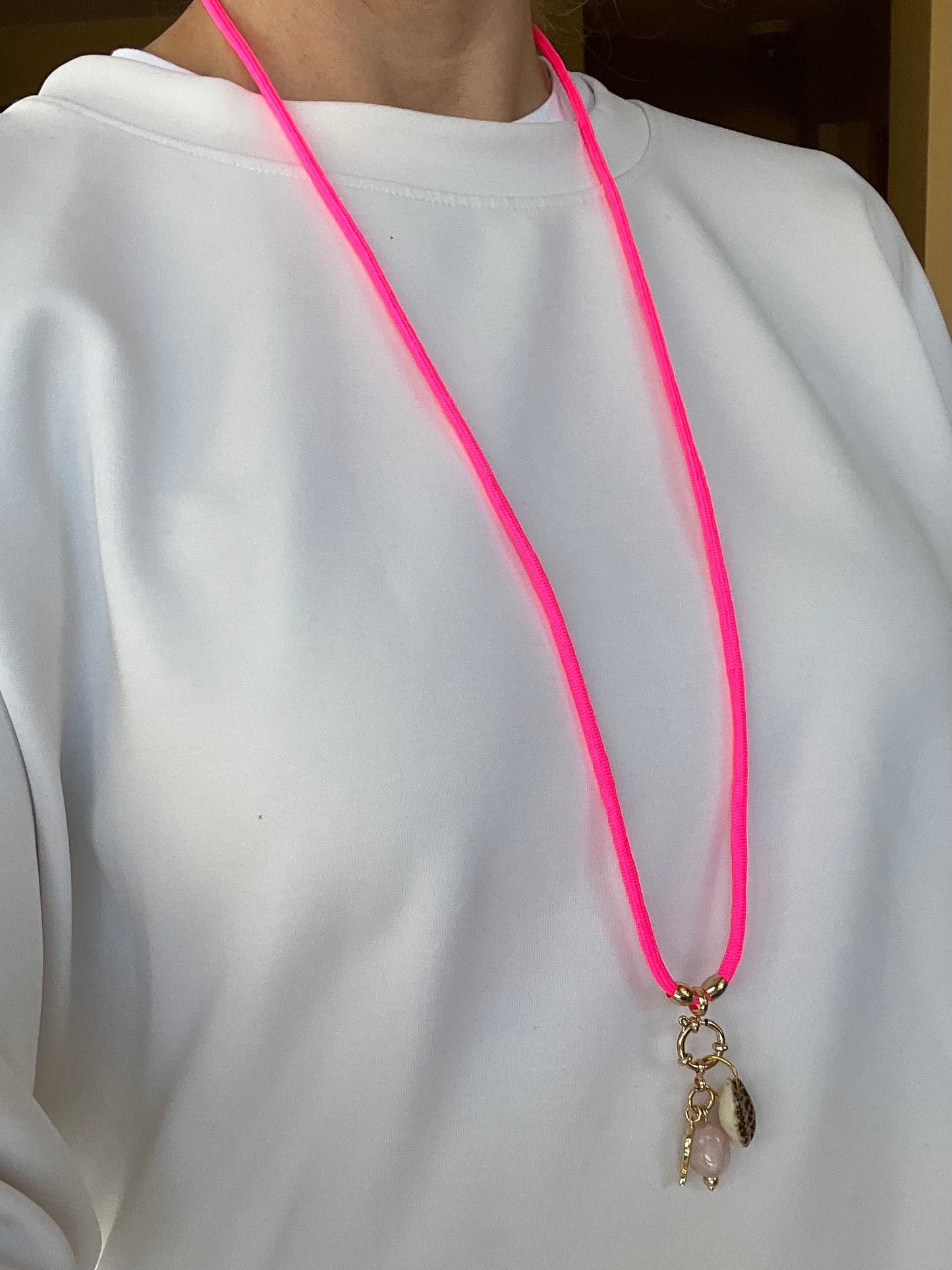 Cord necklace, multiple ways to wear #76