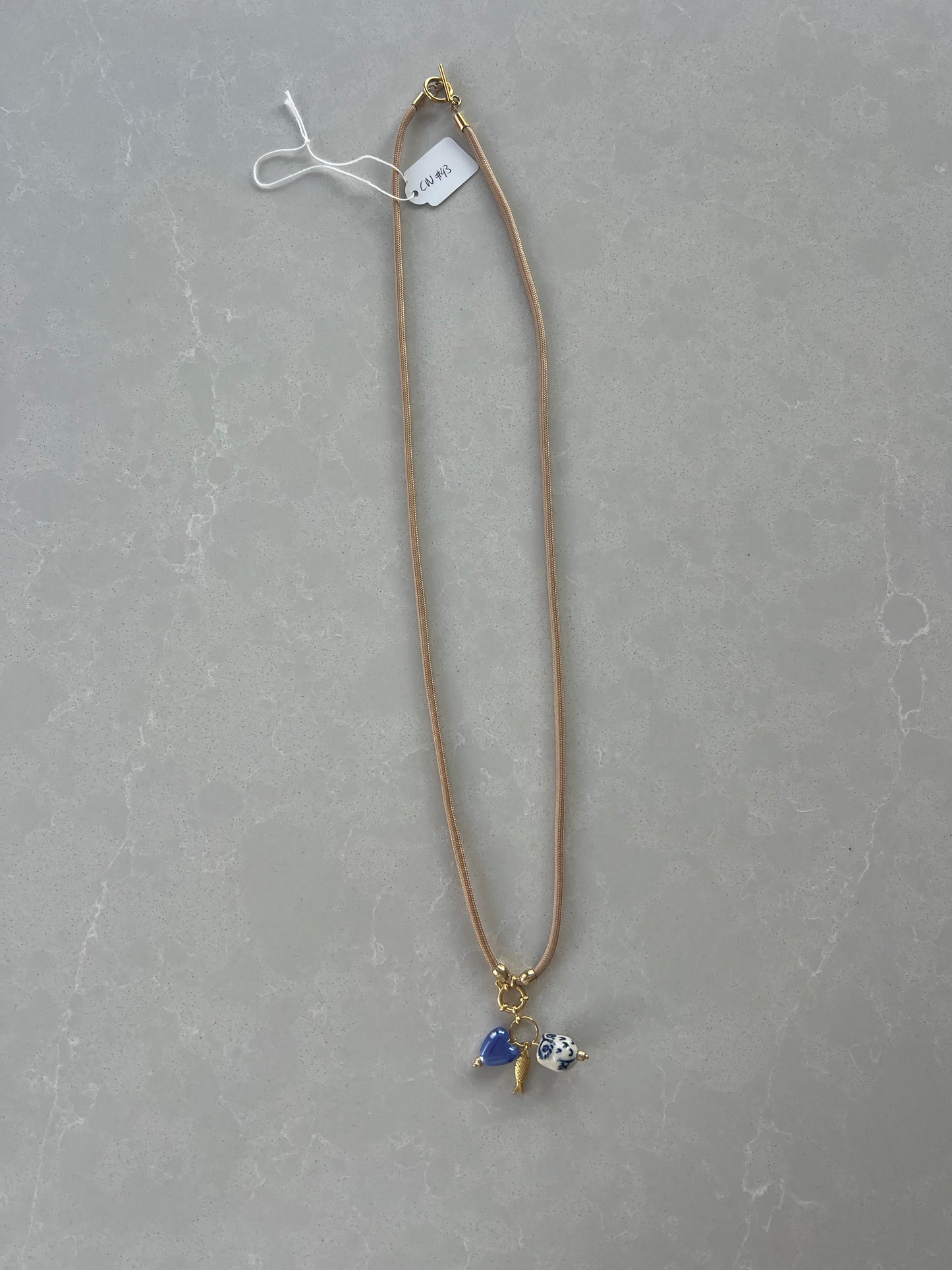 Cord necklace, multiple ways to wear #43