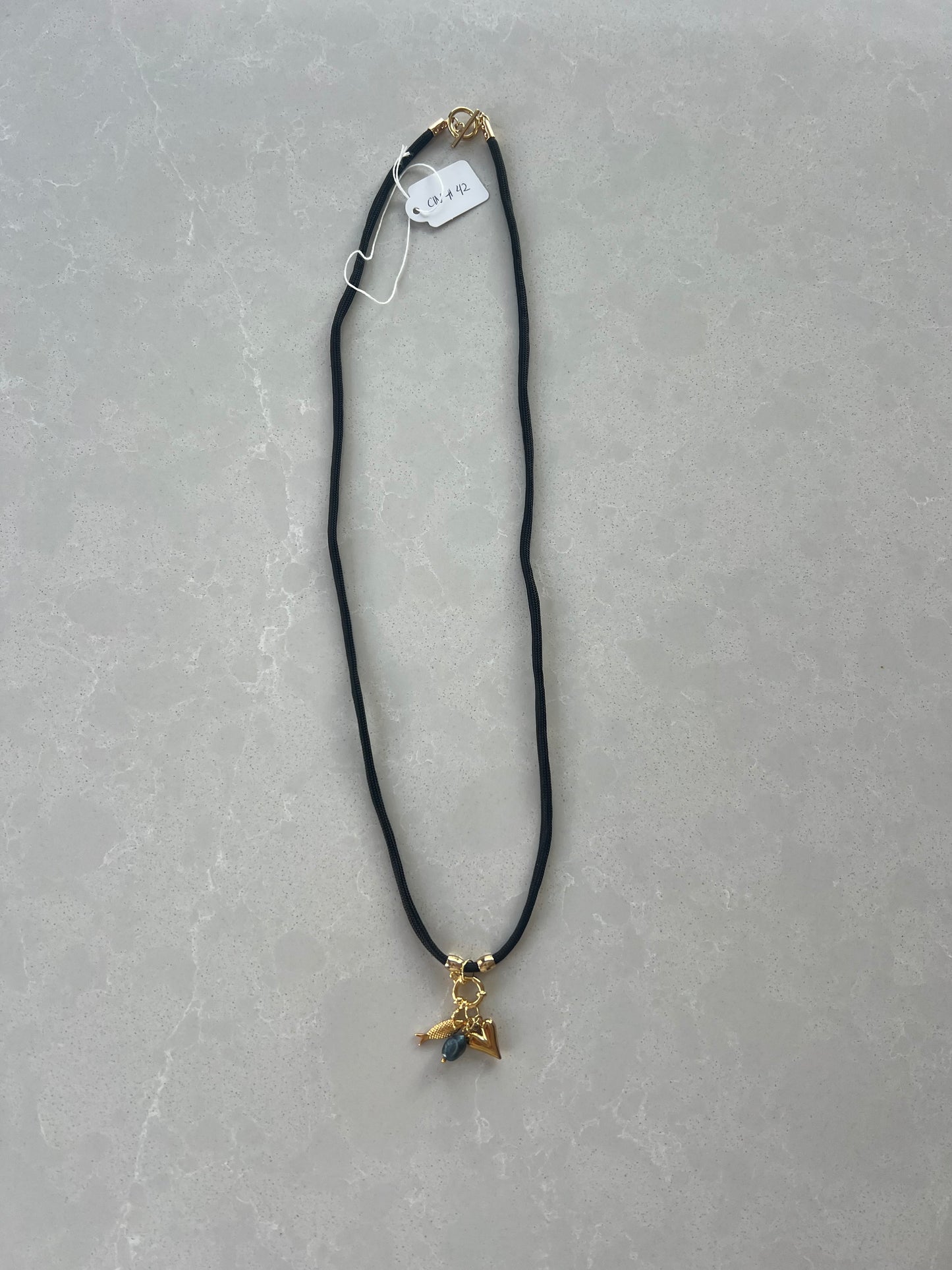 Cord necklace, multiple ways to wear #42