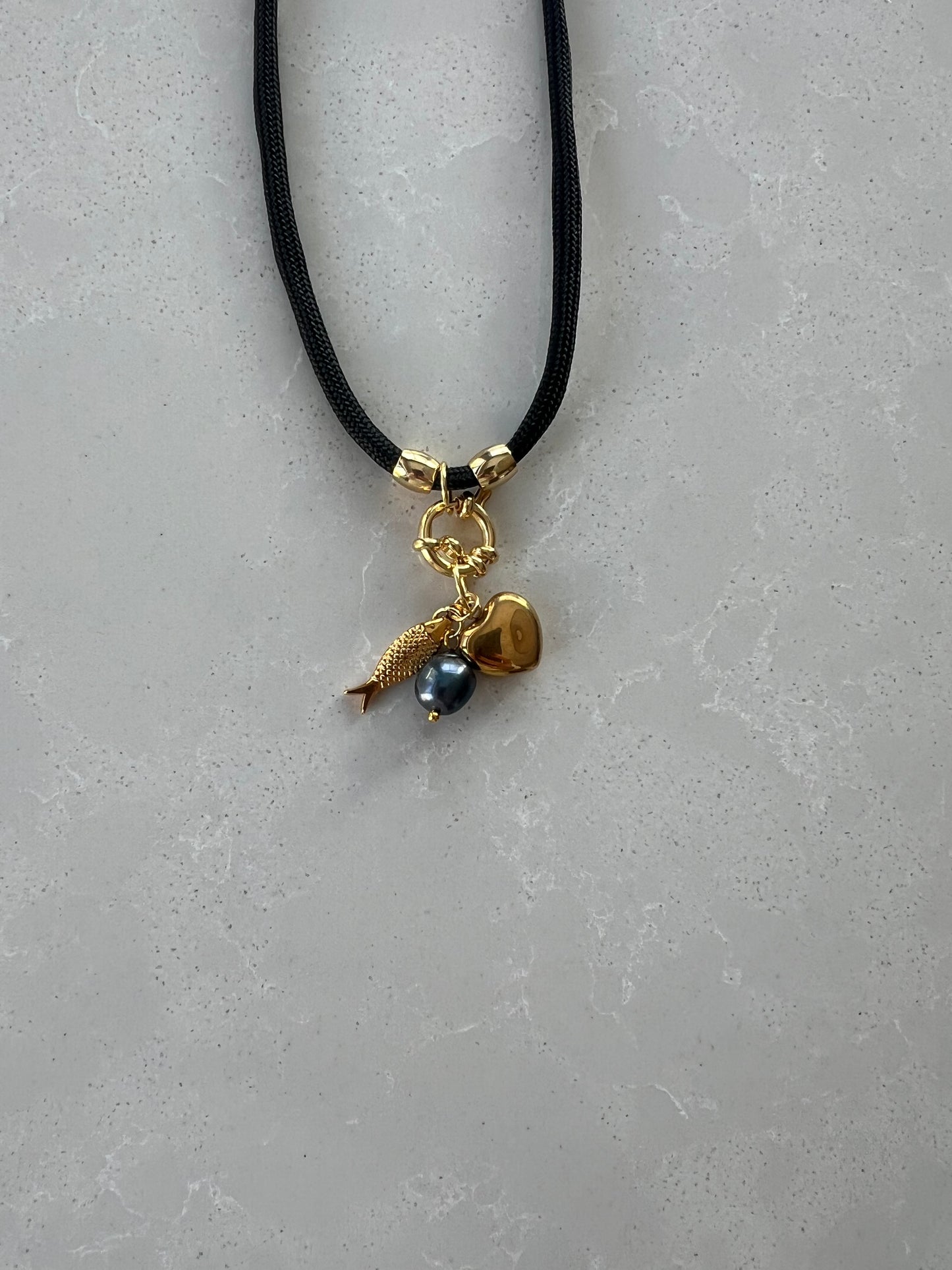 Cord necklace, multiple ways to wear #41