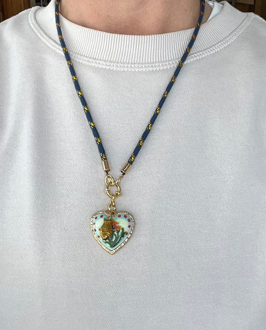 Short cord necklace #55