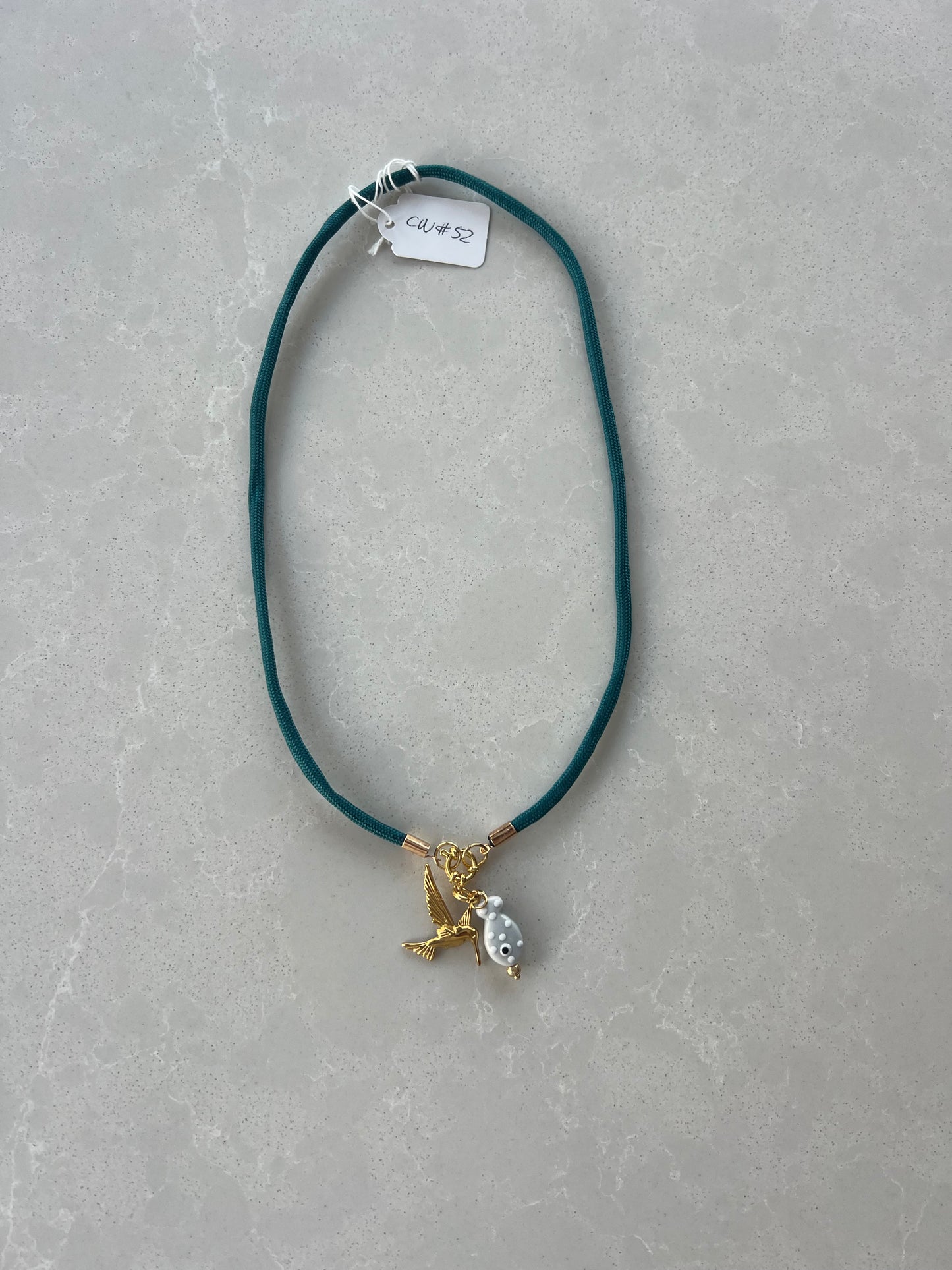 Short cord necklace #52