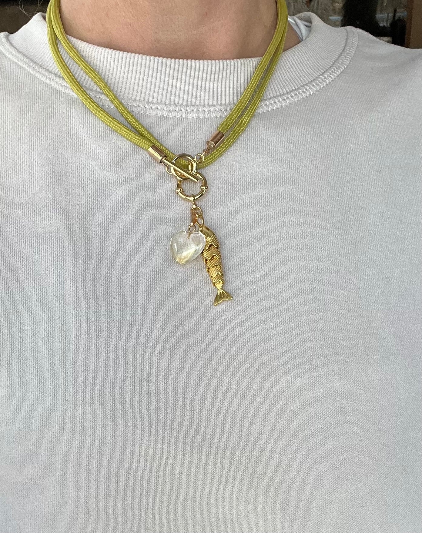 Cord necklace, multiple ways to wear #45