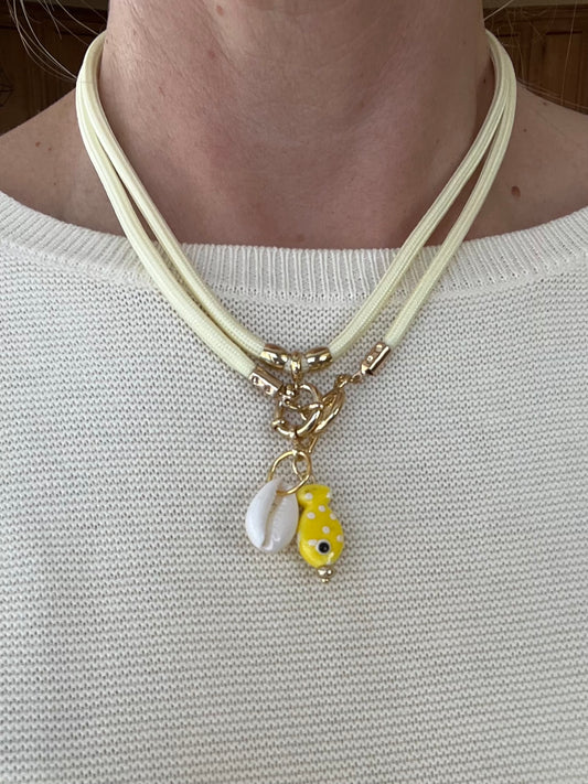 Cord Necklace, multiple ways to wear #61