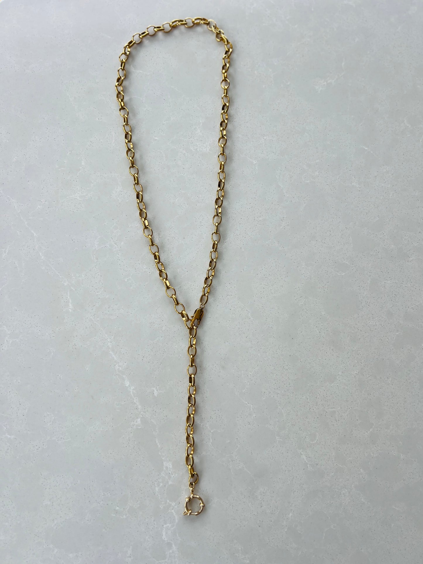 Long chain necklace ( multiple ways to wear)