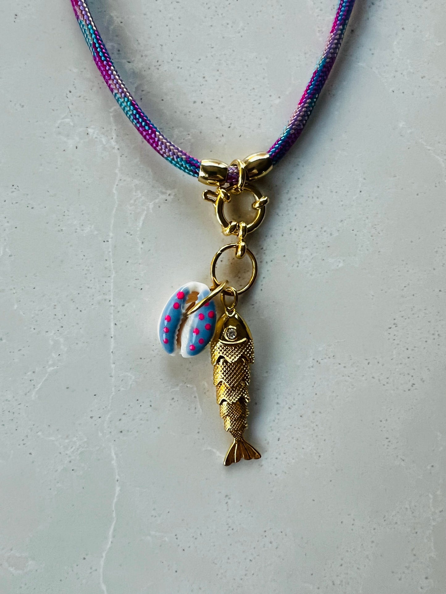 Cord Necklace, multiple ways to wear # 25