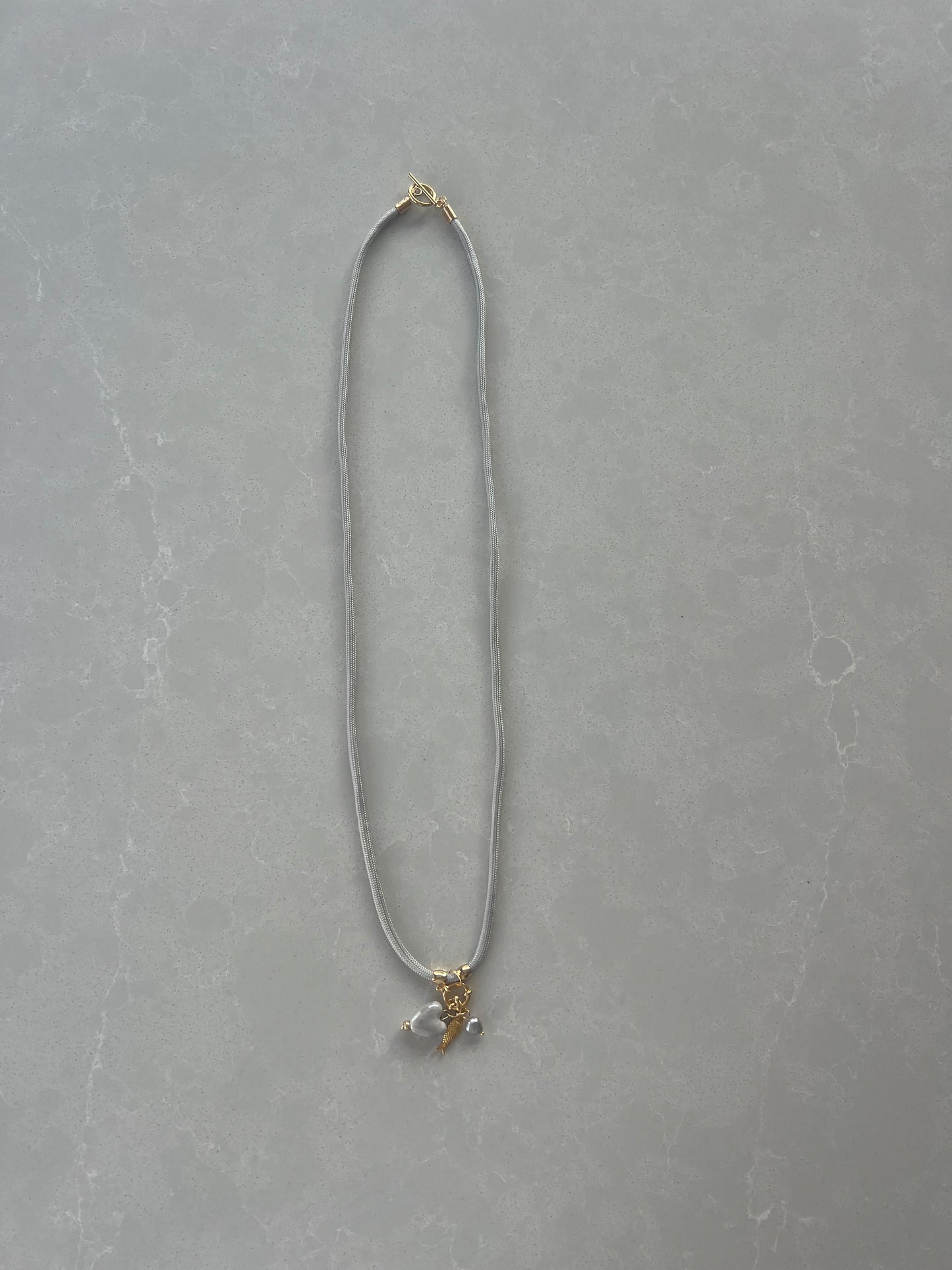 Cord necklace, multiple ways to wear #39