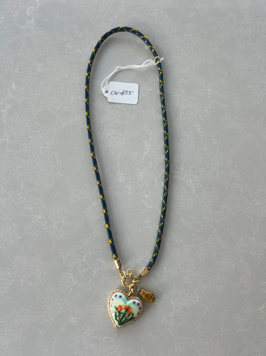 Short cord necklace #55