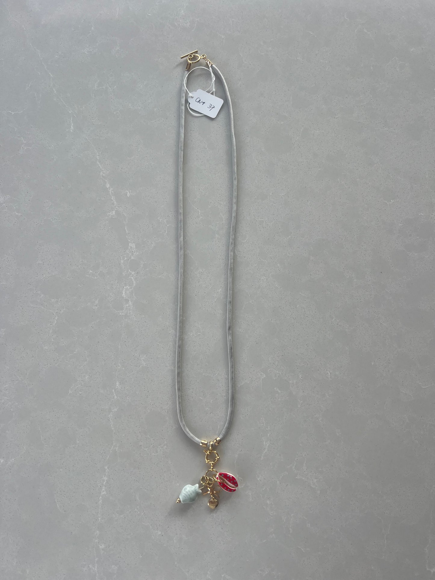 Cord necklace, multiple ways to wear #37